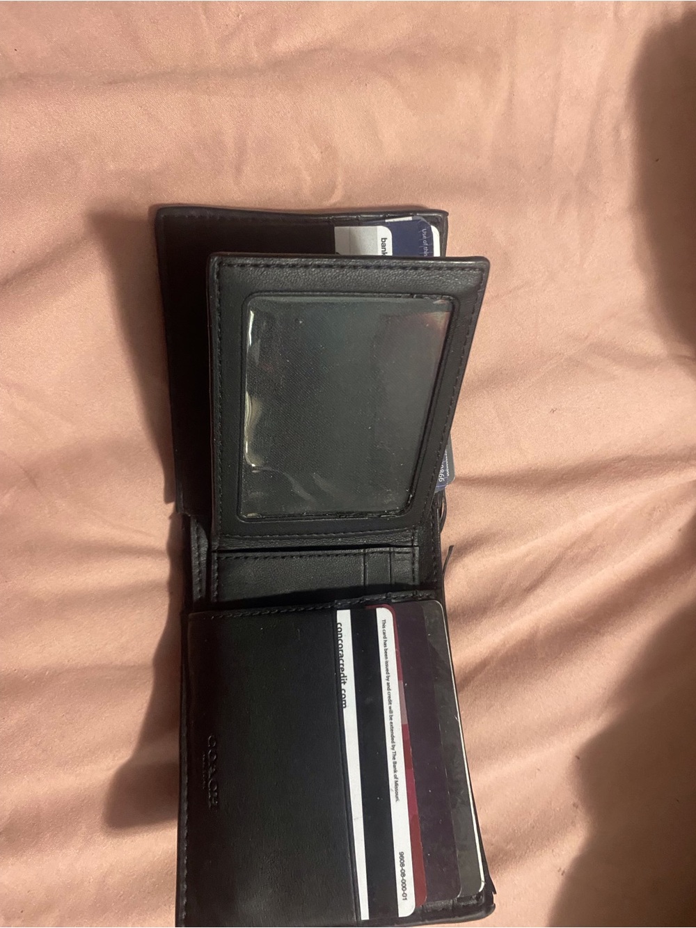 Coach Men's Black Signature Leather Wallet - Picture 11 of 11